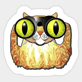 Cat Spy Sticker